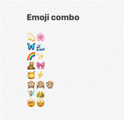 Cute Love Emoji Combinations