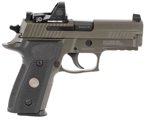 Sig Sauer P Legion Rxp Mm Pistol With Romeo Pro Red Dot The