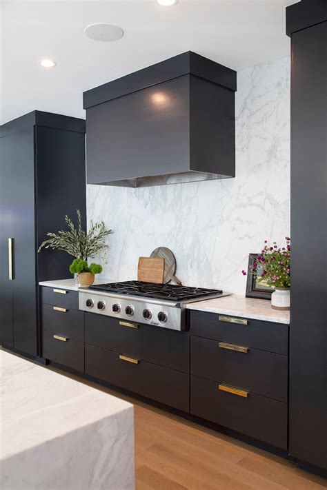 Suppliers and wholesalers may also look for outdoor kitchen cabinets and more to customize your orders according to their specifications. Black Kitchen Cabinets in Contemporary Home - Contemporary ...