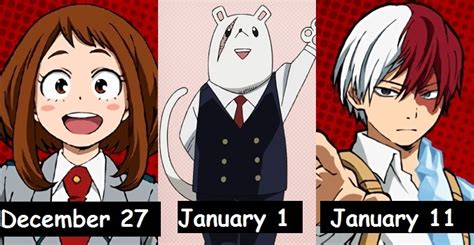 Anime Zone Characters Zodiac Signs Boku No Hero Academia