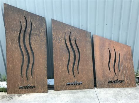 Pre Weathered And Sealed Corten Screens Urban Metalwork