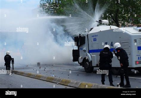 Istanbul Turkey St May Police Fired Tear Gas And Water Cannon
