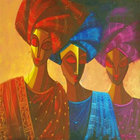 African Woman Art Afrocentric Art African Artwork African