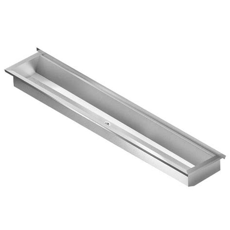 Franke Planox Pl24 Uk 2400mm Stainless Steel Wash Trough No Tap Holes