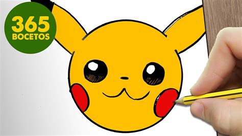 Como Dibujar Pikachu Emoticonos Whatsapp Kawaii Paso A