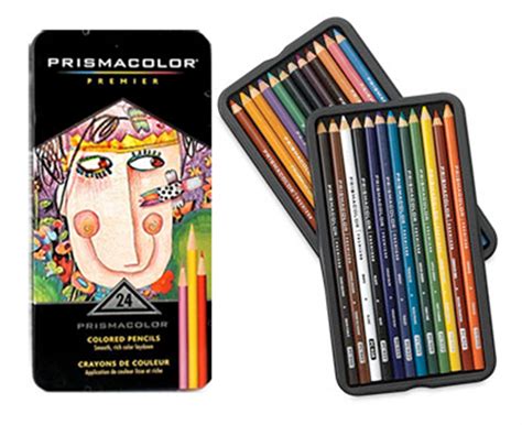 Prismacolor Colored Pencils 24 Pack Tin