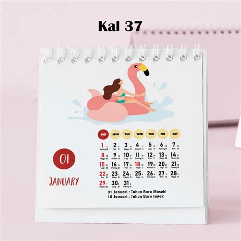 Jual Artomaringi Kalender Mini 2024 Kalender Meja 2024 Custom Kal37