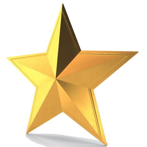 3d Gold Star Png Image Png Mart All In One Photos