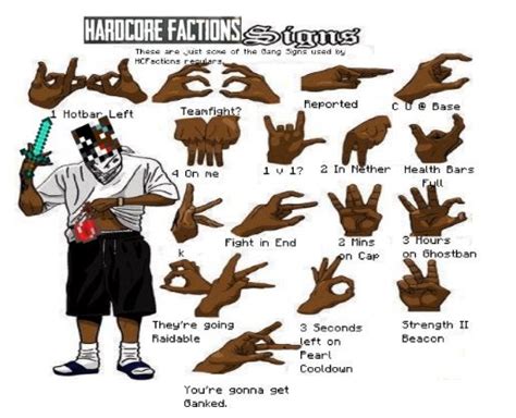 Just A Few Of The Gang Signs Used On Our Server Rhcfactions