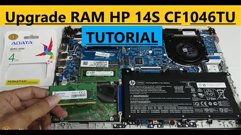 Tutorial Upgrade Memory Ram Laptop Hp 14s Cf1046tu Hp 14s Cf1051tu