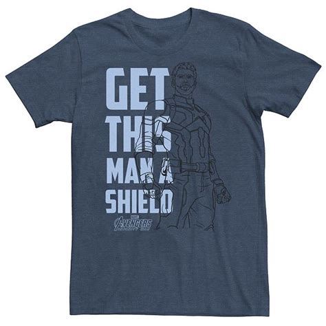 Mens Avengers Infinity War Captain America Get This Man A Shield Tee