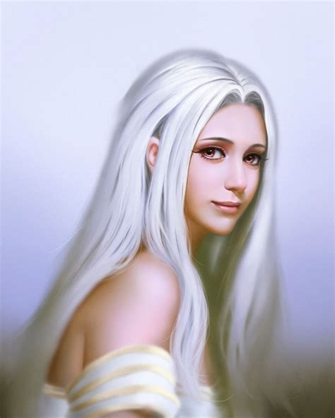 Pin By Sarah Anderson On Face Long Hair Styles Long White Hair