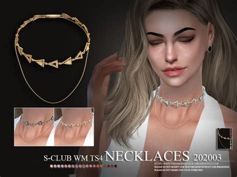 The Sims Resource Necklace 202003 By S Club • Sims 4 Downloads