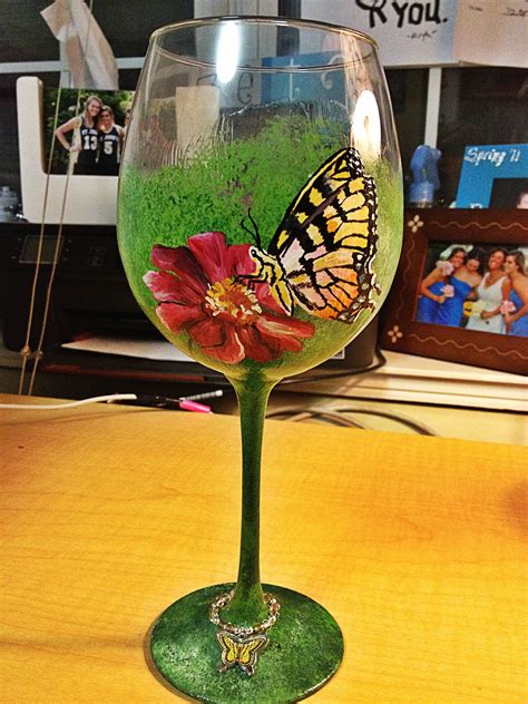 Pin By Krista Stucchio On Diy Painted Wine Glass Glass Painting