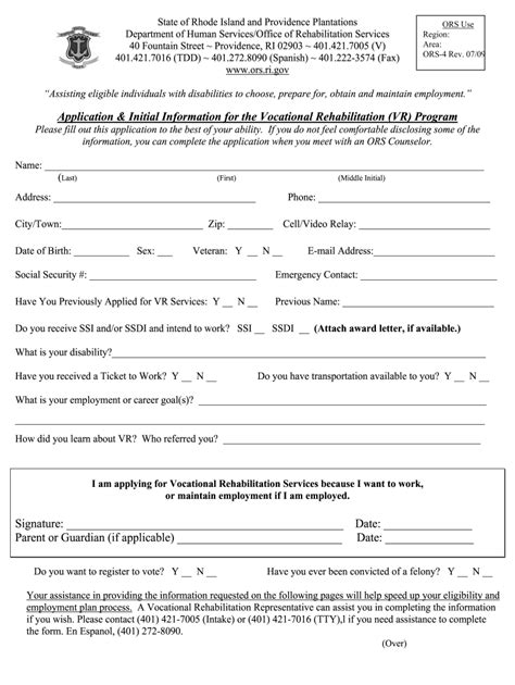 Ors Ri Application Spanish Espanol Form Fill And Sign Printable