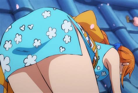 Nami One Piece One Piece 1girl Ass Bent Over From Behind Orange
