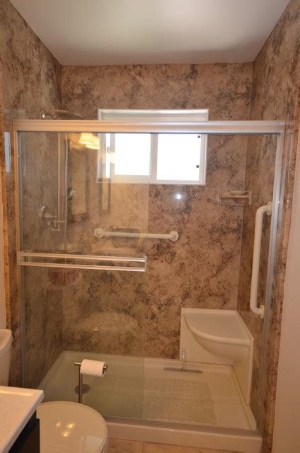 We have arranged all the best and new collections of trendy bathtubs for you! Walk-In Shower Remodel in Arroyo Grande - Traditional ...