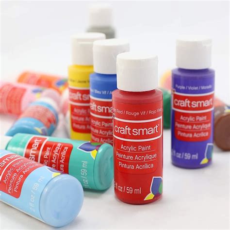 Craft Smart Acrylic Paint Set Value Pack 16 Colors Etsy