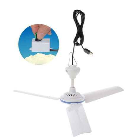 Bestyo Dc 5v Ceiling Fan Portable Usb Fans Stepless With Stepless Speed