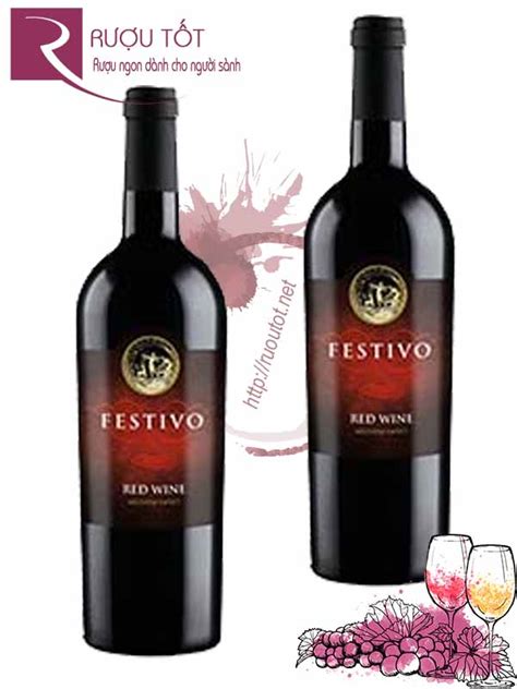 Giá Sale 199000đ Rượu Vang Ngọt Ý Festivo Red Wine Hảo Hạng