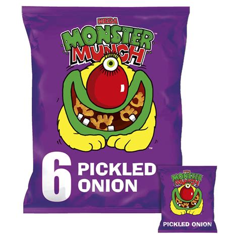 Walkers Mega Monster Munch Pickled Onion 6 Pack
