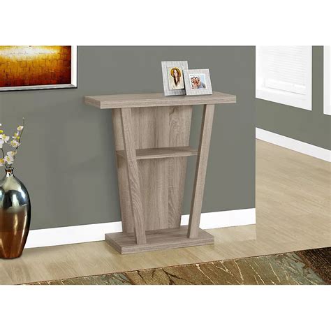 Monarch Specialties Accent Table 32 Inch L Dark Taupe Hall Console