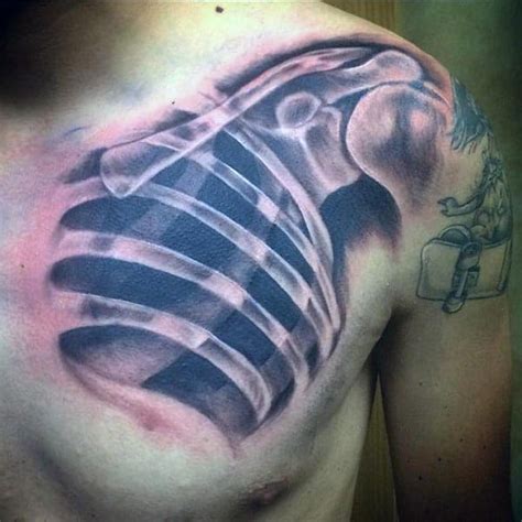70 Bone Tattoo Designs For Men - Skeletal Ink Ideas
