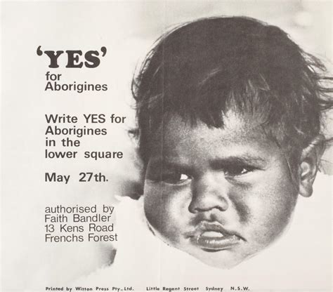 ‘yes For Aborigines Pamphlet 1967 Australias Defining Moments