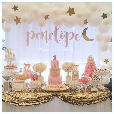 See more ideas about star centerpieces, star baby showers, twinkle twinkle little star. Sequin rose gold Birthday Dessert Table / CAKE STANDS BY ...