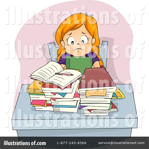 Girl Doing Homework Clipart Stock Illustrations 91 Girl Doing Clip Art Library