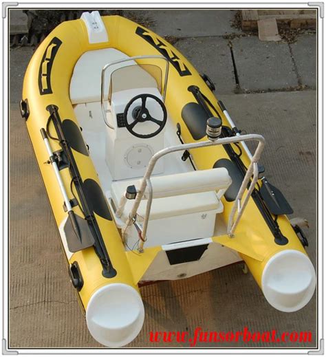 Deep V Fiberglass Rib Rigid Hull Inflatable Boat With With Console