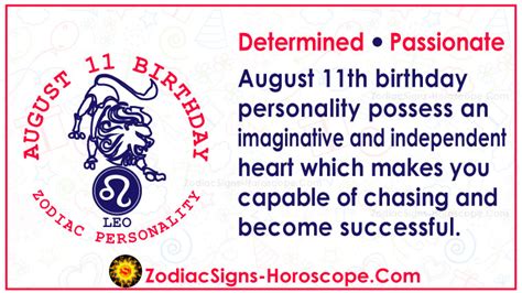 Astrology sun & star signs, free daily, monthly & yearly horoscopes, zodiac, face reading, love, romance & compatibility plus much more! August 11 Zodiac - Accurate Birthday Horoscope Personality ...