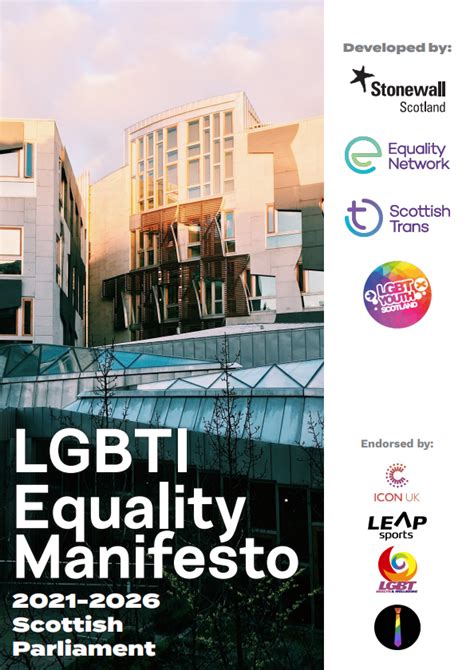 Launching Our Joint Lgbti Equality Manifesto Lgbt Youth Scotland