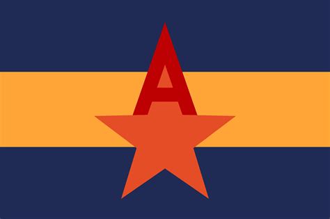 Arizona but it did a Colorado... and the A is symmetrical : r/vexillology