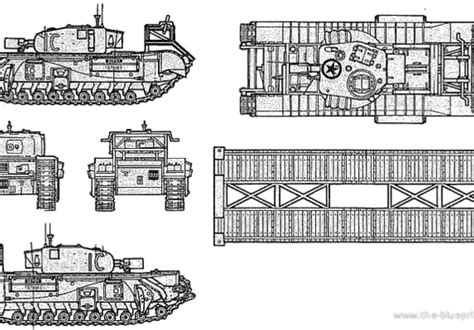 Churchill Avre Tank Drawings Dimensions Figures Download Drawings