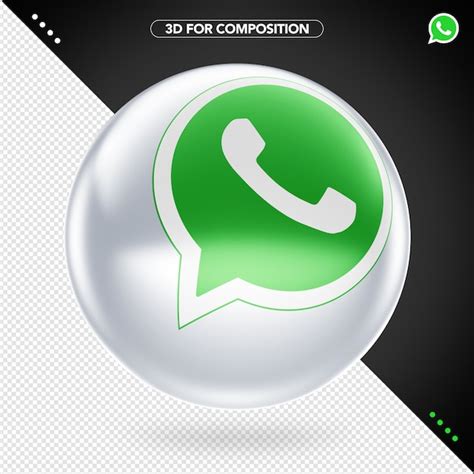 3d Whatsapp Logo Premium Psd Datei