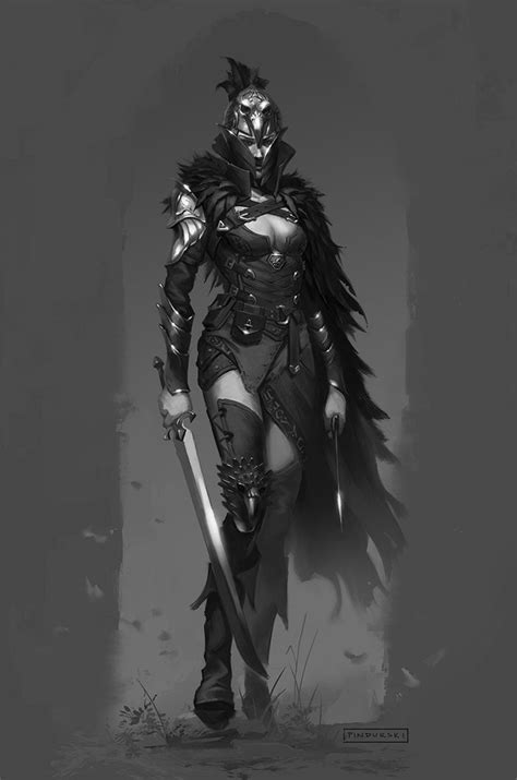 Artstation Raven Knight Hugh Pindur Character Art Concept Art Characters Female Knight