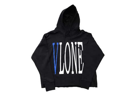 Buy Vlone Og Logo Blue V Hoodie Black Online In Australia Kickstw