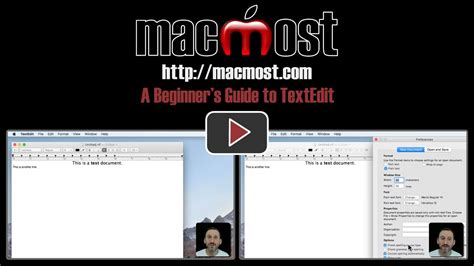 A Beginners Guide To TextEdit MacMost