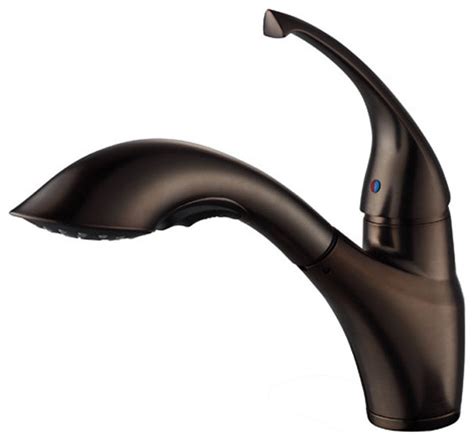 Parlos 13652 demeter oil rubbed bronze bathroom faucet. Kraus Single Lever Pull Out Kitchen Faucet Oil Rubbed ...