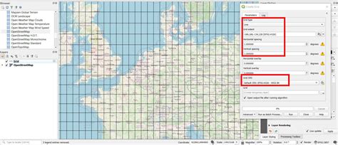 Displaying Wgs Epsg Coordinate Grid Over Epsg Map In