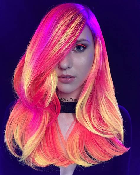 phoenix neon glowing hair