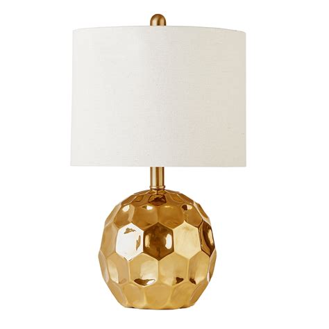 510 Design Frill Round Geometric Table Lamp Gold Table Lamp