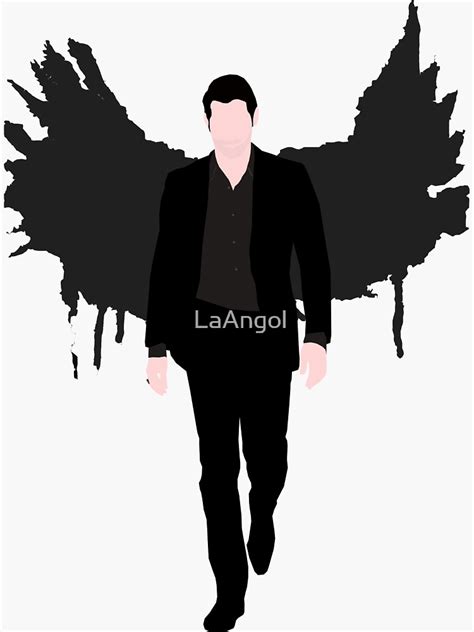 Lucifer Morningstar Sticker By Laangol Redbubble