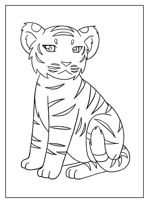 Desenhos De Tigre Para Colorir Bora Colorir