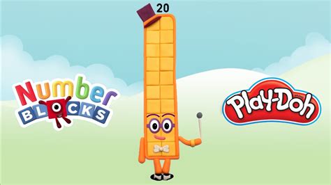 Backtoschool Numberblocks 20 Making Numberblocks 20 With Play Doh