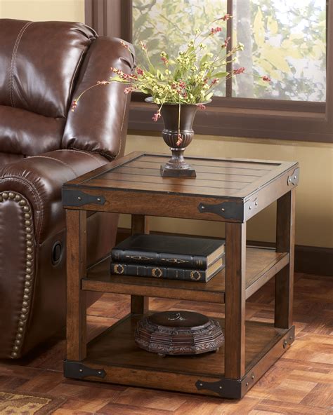 Rustic living rooms usually use organic tones and earthy colours to create warmth. rustic end tables - Google Search | Rustic end tables ...