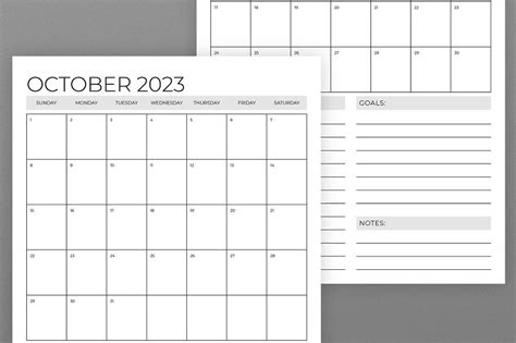 11x17 Printable Calendar