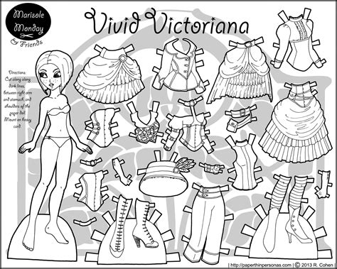 Vivid Victoriana Free Printable Paper Doll
