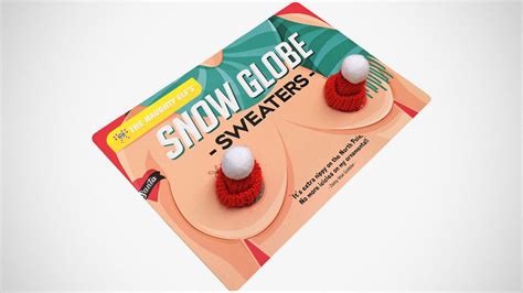 funny holiday gag t snow globe sweaters aka hooter heaters shouts
